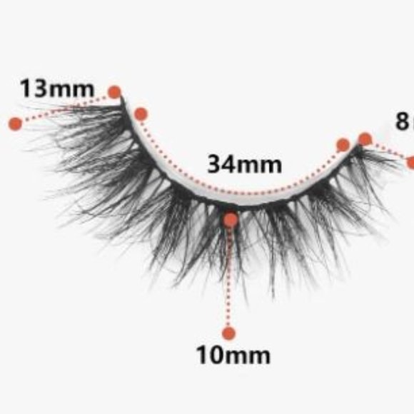 Cat Eye False Eyelashes 7 pairs 13mm Cross-Messy Short Eyelashes - Picture 3 of 5